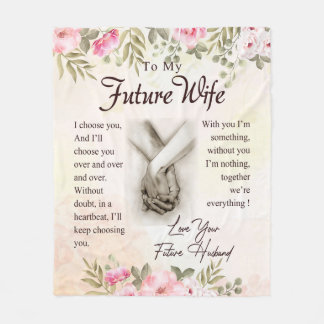 Personalised To My Future Wife Blanket
