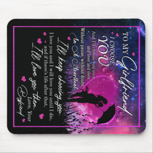 Personalised To My Gorgeous Girlfriend From Boyfri Mouse Mat