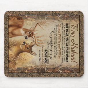 Personalised To My Husband From Wife Poster Mouse Mat