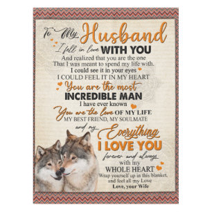 Personalised To My Husband From Wife Poster, Tablecloth