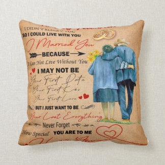 Personalised To My Husband, Husband Birthday Cushion