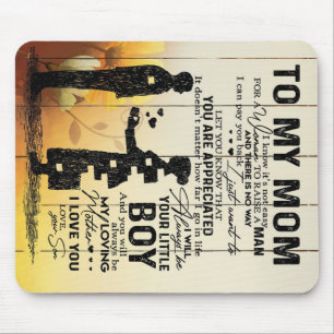 Personalised To My Mum From Son Birthday Mum Gift Mouse Mat