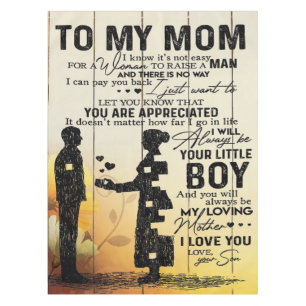 Personalised To My Mum From Son Birthday Mum Gift Tablecloth
