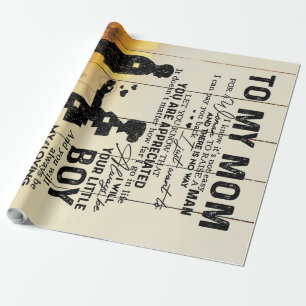 Personalised To My Mum From Son Birthday Mum Gift Wrapping Paper