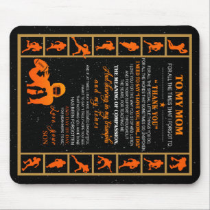 Personalised To My Mum From Your Son Baseball Play Mouse Mat