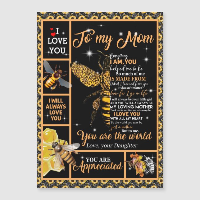 Personalised To My Mum Love From Daughter Bee (Front)