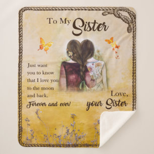 Personalised to My Sister Blanket