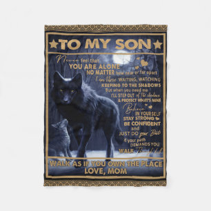 Personalised To My Son Birthday Gift, Fleece Blanket
