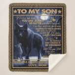 Personalised To My Son Birthday Gift, Sherpa Blanket<br><div class="desc">Personalised To My Son Birthday Gift, </div>