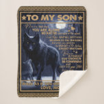 Personalised To My Son Birthday Gift, Sherpa Blanket<br><div class="desc">Personalised To My Son Birthday Gift, </div>