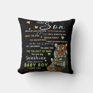 Personalised To My Son From Love Mum Cushion