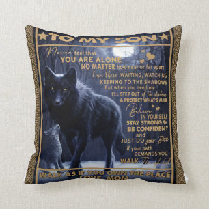 Personalised To My Son, Letter From Mum Cushion