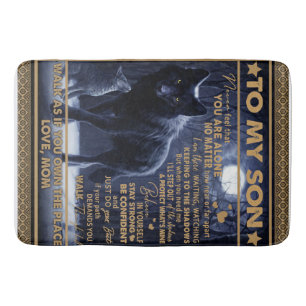 Personalised To My Son, Son Birthday Gift Bath Mat
