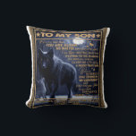 Personalised To My Son, Son Birthday Gift Cushion<br><div class="desc">Personalised To My Son, Son Birthday Gift A cute gift for a special person. The pattern is the best gift to friends and family it is also a perfect holiday or birthday gift idea Dog lovers, girls, boys, kids, teens, and adults on Christmas, and New Year, Thanksgiving Day, Christmas Day,...</div>
