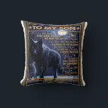 Personalised To My Son, Son Birthday Gift Cushion<br><div class="desc">Personalised To My Son, Son Birthday Gift A cute gift for a special person. The pattern is the best gift to friends and family it is also a perfect holiday or birthday gift idea Dog lovers, girls, boys, kids, teens, and adults on Christmas, and New Year, Thanksgiving Day, Christmas Day,...</div>