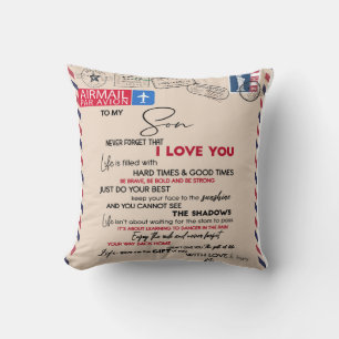 Personalised To My Son, Son Birthday Gift Cushion