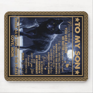 Personalised To My Son, Son Birthday Gift Mouse Mat