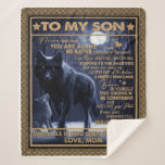 Personalised To My Son, Son Birthday Gift Sherpa Blanket<br><div class="desc">Personalised To My Son,  Son Birthday Gift</div>