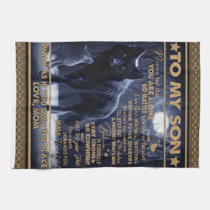 Personalised To My Son, Son Birthday Gift Tea Towel