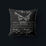 Personalised To My Wife Blanket Cushion<br><div class="desc">Personalised To My Wife Blanket</div>