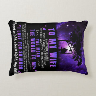 Personalised To My Wife, Letter From Husband Blank Decorative Cushion