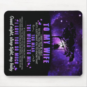 Personalised To My Wife, Letter From Husband Mouse Mat