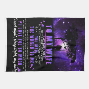 Personalised To My Wife, Letter From Husband Tea Towel