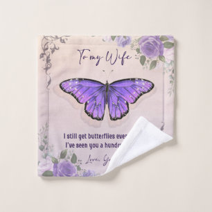 Personalised To My Wife Love Letter From Husband Wash Cloth