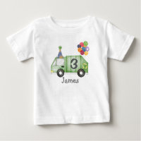 Personalised Toddler Garbage Truck Birthday