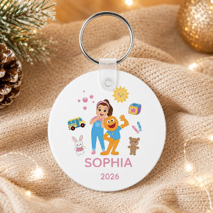 Personalised Toddler Ornament, Ms. Rachel Key Ring
