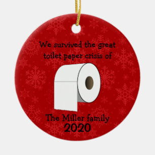 Personalised Toilet Paper Crisis Ornament