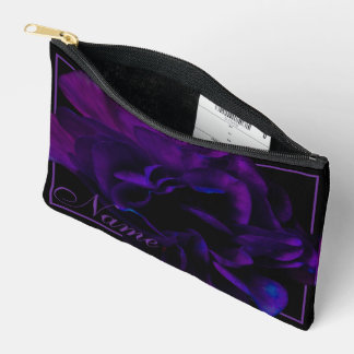 Personalised Toiletry Bag - Blue & Purple Flower