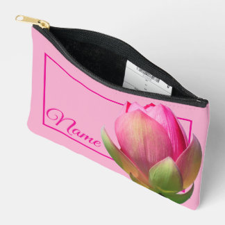 Personalised Toiletry Bag - Pink Lotus