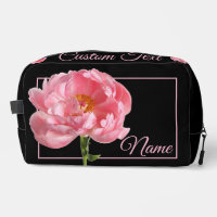 Personalised Toiletry Bag - Pink Peony