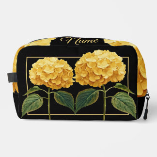 Personalised Toiletry Bag - Yellow Hydrangea