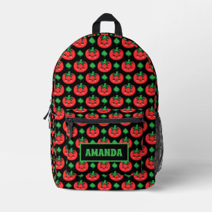 Personalised Tomato Printed Backpack