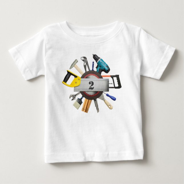 Personalised Tools Birthday Shirt (Front)