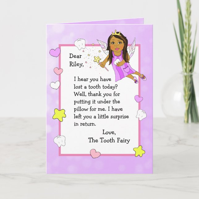 Personalised Tooth Fairy Card (Front)