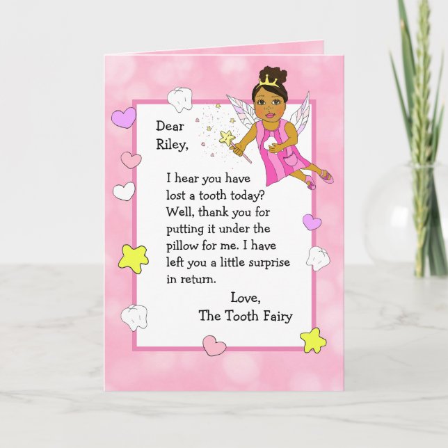 Personalised Tooth Fairy Card (Front)