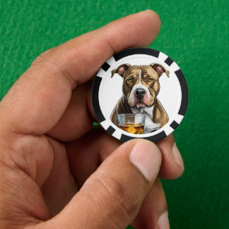 Personalised Top Dog Composite Poker Chips