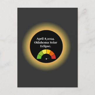 Personalised Total Solar Eclipse Oklahoma Postcard
