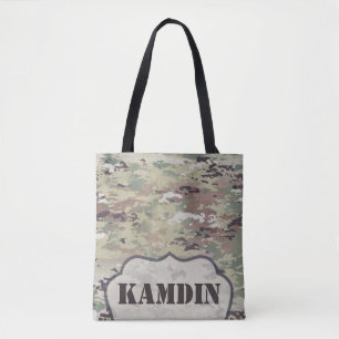 Personalised Tote Bag Army OCP Camo Uniform Camofl