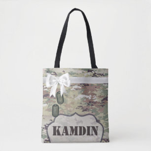 Personalised Tote Bag Army OCP Camo Uniform Camofl
