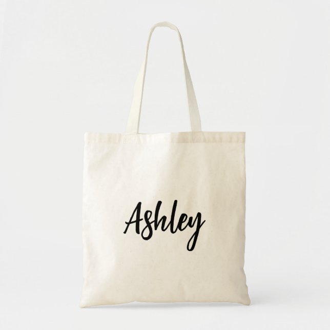 Personalised Tote Bag, Bridesmaid Totes, Name Tote (Front)