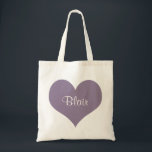 Personalised Tote Bag Custom Bridesmaid Gift Bag<br><div class="desc">Easy to customise - just type in your choice of name! From silly jokes to serious romantic statements, MiKa Art Zazzle shop has something for everyone. Canadiana, Japanese gifts, jewellery, cases for electronic devices, fun buttons, mug cups, ornaments, cards and posters….. Please take some time and look around. You may...</div>