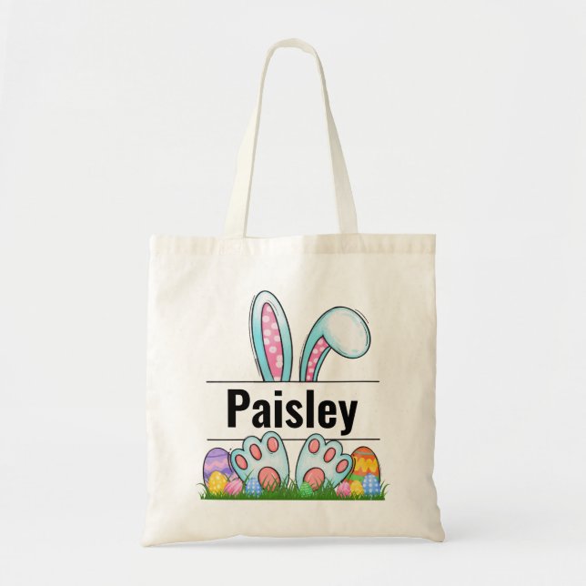 Personalised Tote Bag – Custom Easter bag (Front)
