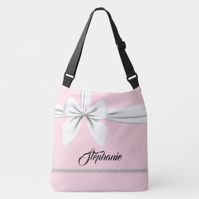 Personalised Tote Bag Pink Bold & Bougie Gift (Front)