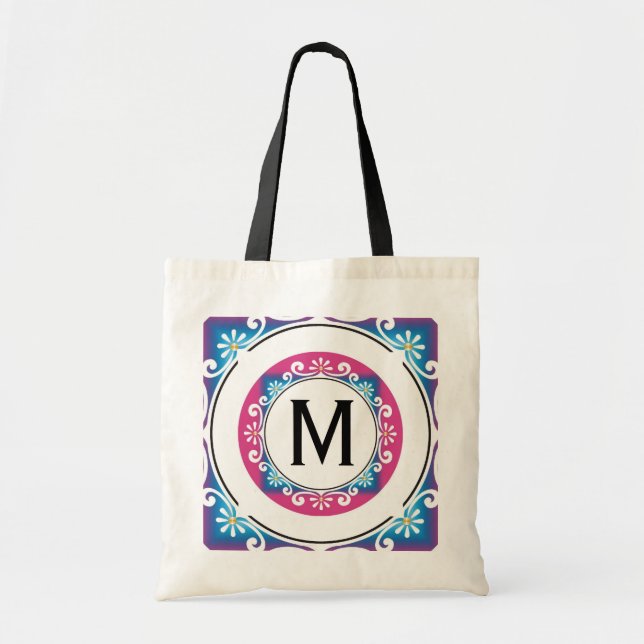 Personalised Tote Bags-Monogrammed Bag (Front)