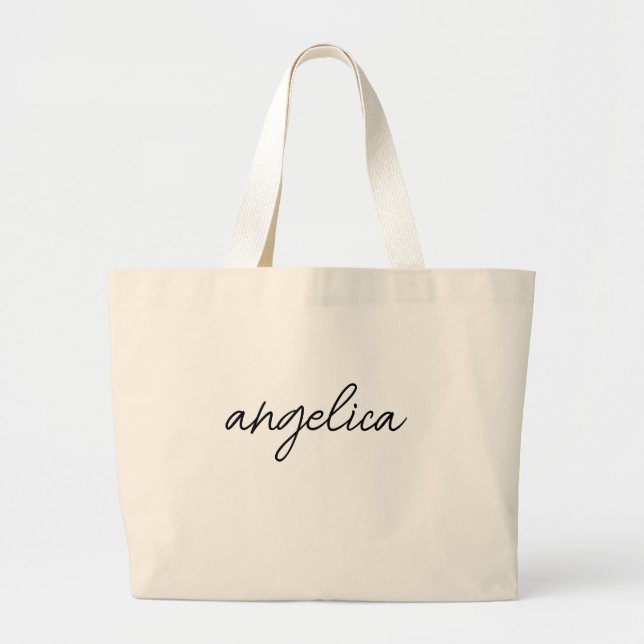 Personalised Tote Gift Bags, Bridesmaid Beach Tote (Front)