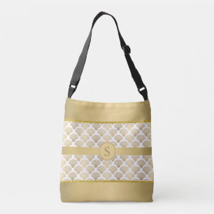 Personalised Tote with Elegant Gold Sea Shells
